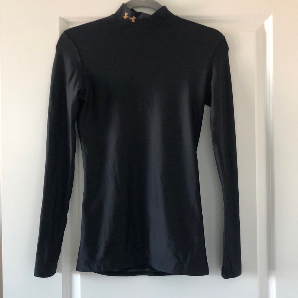Small Under Armour cold gear compression mock neck long sleeve